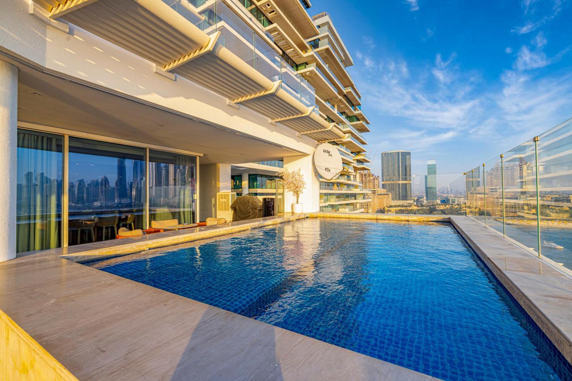 Five Palm Jumeirah 2Br Luxury Penthouse , Full Marina See View With Private Pool Дубай Екстериор снимка