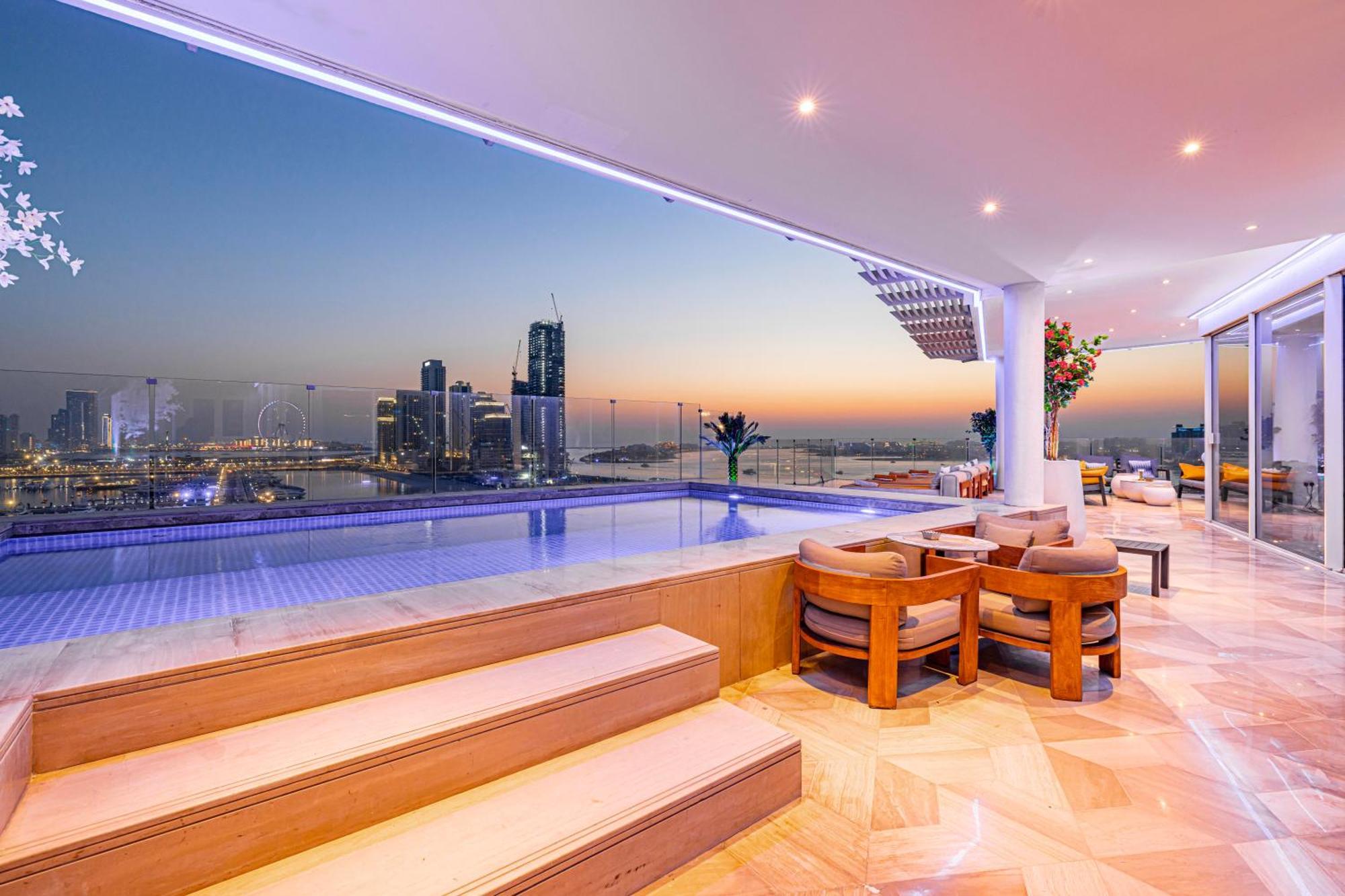 Five Palm Jumeirah 2Br Luxury Penthouse , Full Marina See View With Private Pool Дубай Екстериор снимка