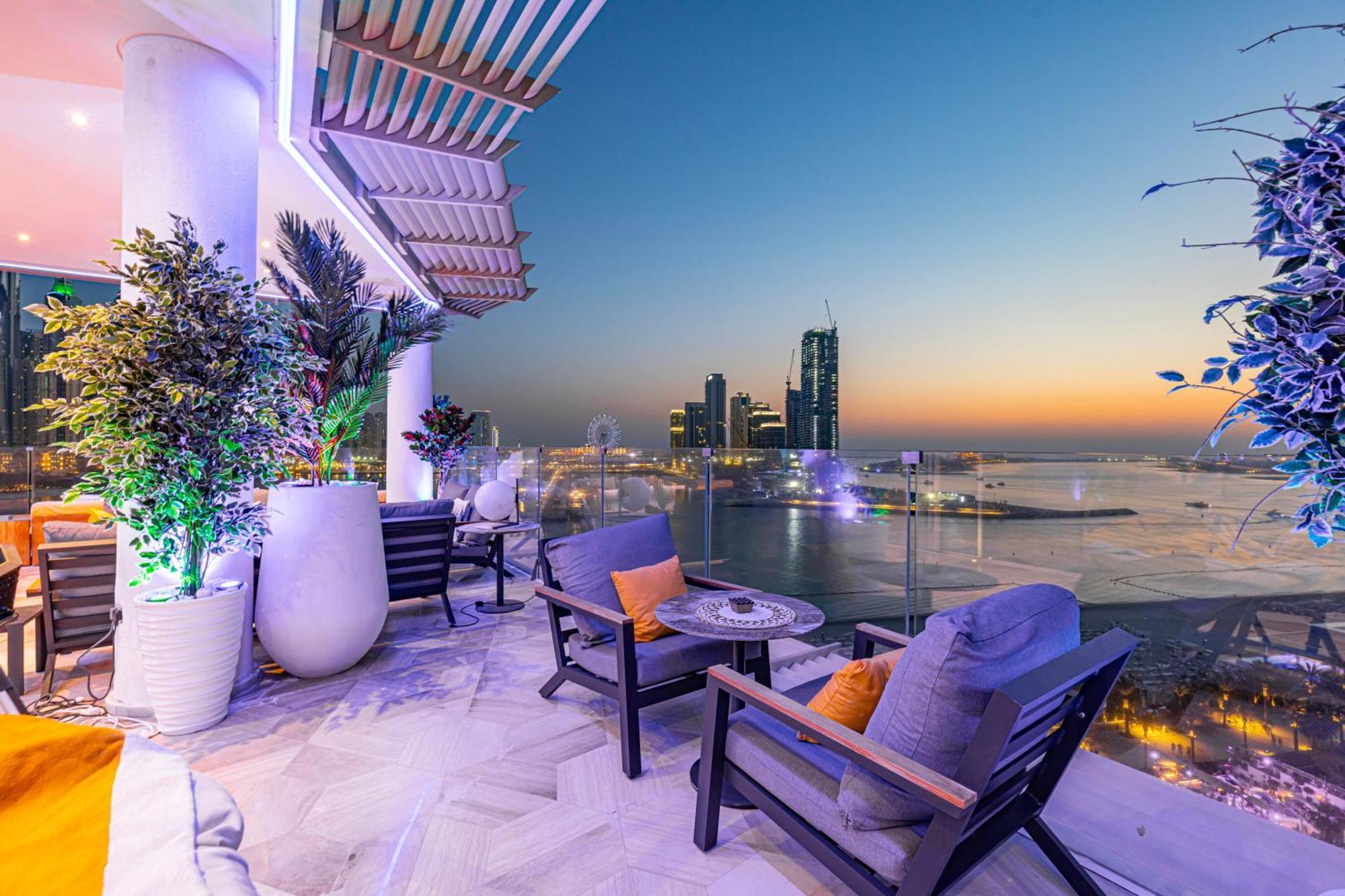 Five Palm Jumeirah 2Br Luxury Penthouse , Full Marina See View With Private Pool Дубай Екстериор снимка